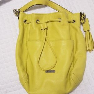 Celeron leather coach bag! Hardly used.
